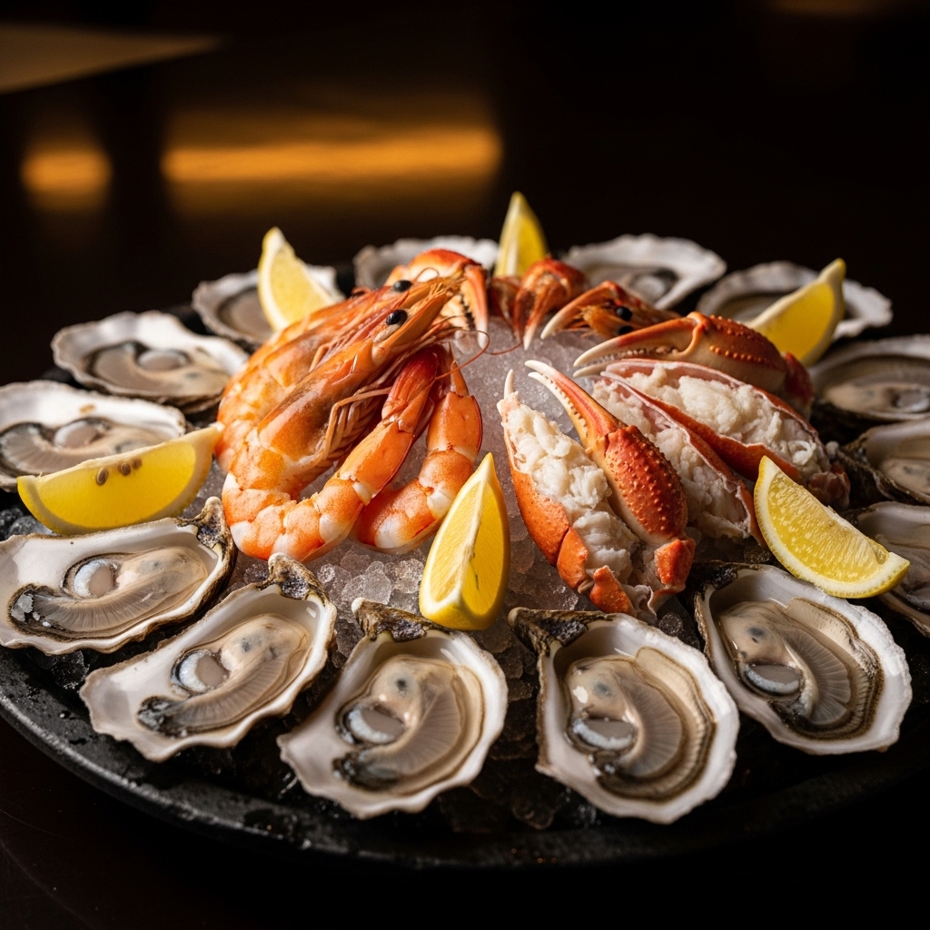 Coastal Seafood restaurant website design sample
